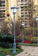 corpo della lampada di alta qualità delle luci del cortile di 100-240V LED fatto dalla zincatura a caldo fusa d'acciaio o di alluminio nessuna ruggine